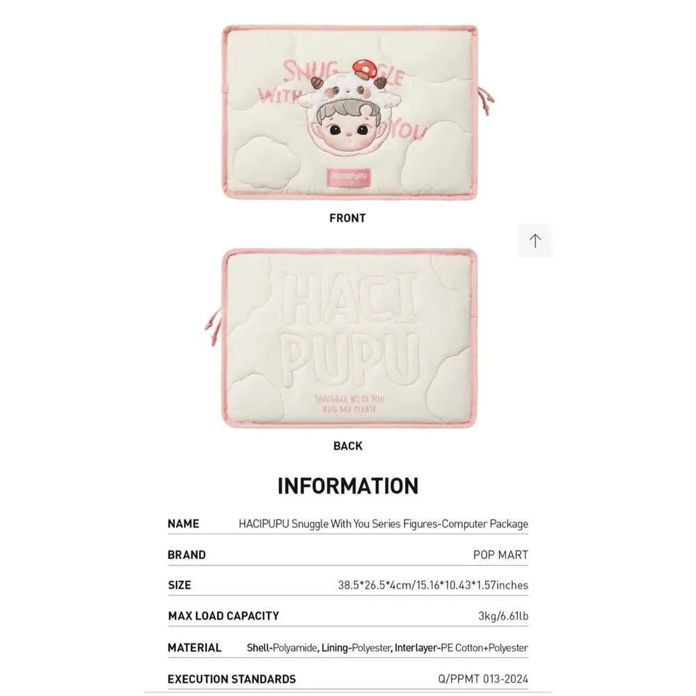 Authentic HACIPUPU Snuggle With You Series Figures-Computer/Laptop Bag